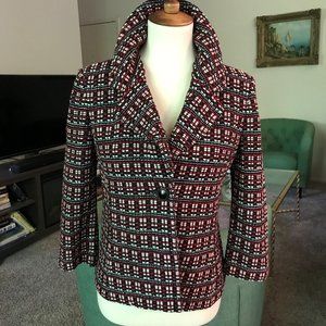 St John red/black/white jacket - Size 4
